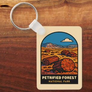 Vintage Resa Petrified Forest National Park Nyckelring