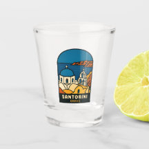 Vintage Resa Santorini Grekland Retro Kust