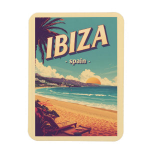 vintage resa spanien IBIZA Balearerna presenter Magnet