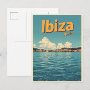 vintage resa Spanien IBIZA Balearerna presenter Vykort