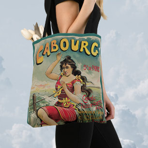 Vintage Resa, Strandhotell, Cabourg Frankrike Tygkasse