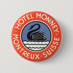 Vintage resa, Swan Bird Hotel Monney Schweiz Knapp