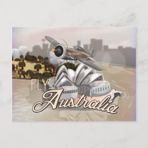 Vintage resa till Australien resposter Vykort