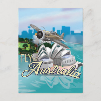 Vintage resa till Australien resposter Vykort
