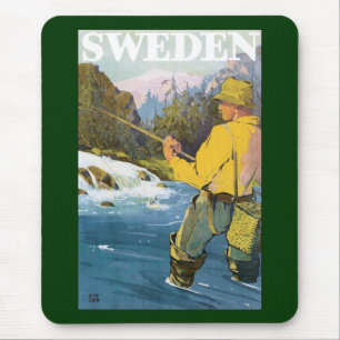 Vintage Resa till Sverige, Fiskare Sportfiske Musmatta