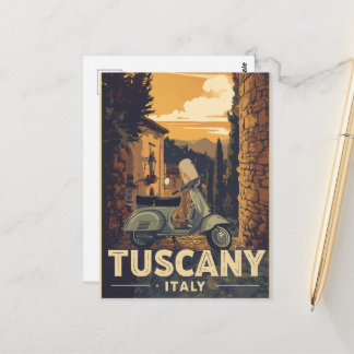 Vintage Resa Toscana Italien Retro Landskapsbild Vykort