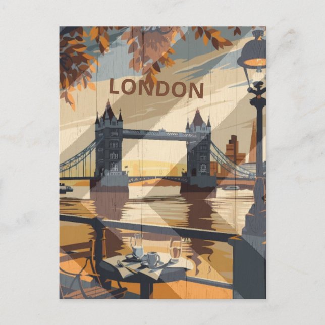 Vintage Resaestetik London  Postkort Vykort (Framsida)