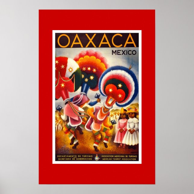 Vintage reseaffisch Mexiko 2 Poster (Framsidan)