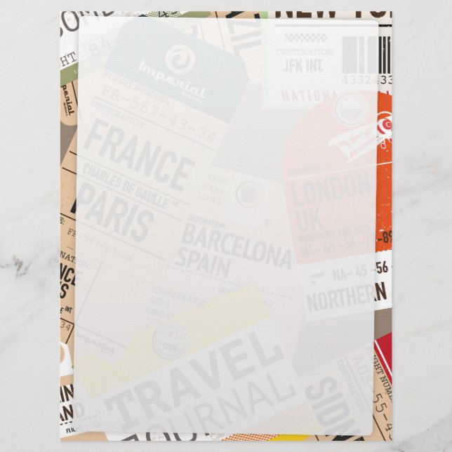 Vintage resebiljetter (Framsida)