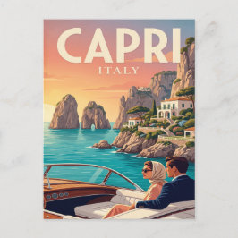 Vintage resehandlingar postkort | Capri Italien Vykort