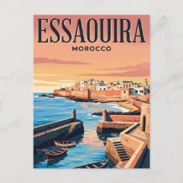 Vintage resehandlingskort | Essaouira, Marocko Vykort