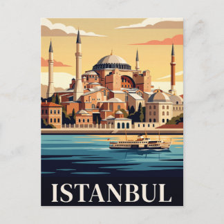 Vintage resehandlingskort | Istanbul Vykort