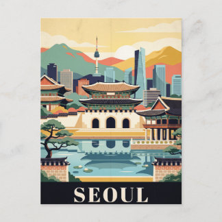 Vintage resehandlingspostkort | Seoul Vykort