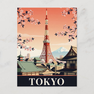 Vintage resehandlingspostkort | Tokyo Vykort