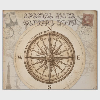 Vintage Resemål Anpassade Papperskoppar för Fest Presentpapper