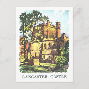 Vintage resemalj för Lancaster Castle Vykort