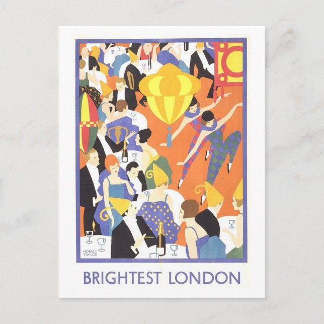 Vintage resemalj för London Vykort (Framsida)