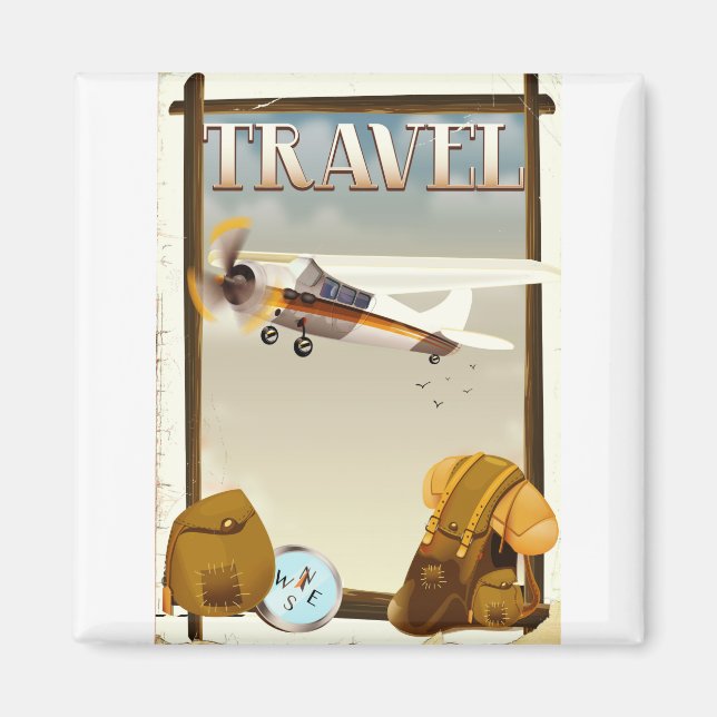Vintage-resemalj Magnet (Framsidan)