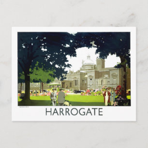 Vintage resemallarplakat för Harrogate Vykort
