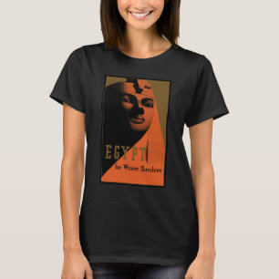 Vintage resemalmanacka med Sfinxen, Egypten, Afrik T Shirt