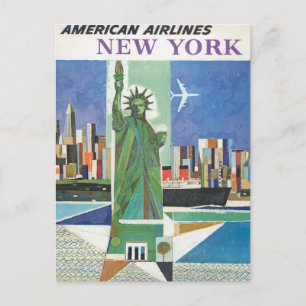 Vintage-resemålning för American Airlines Vykort