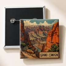 Vintage-resemärke Grand Canyon Coloradofloden