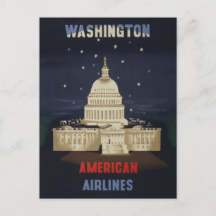 Vintage reseplakat för American Airlines Vykort