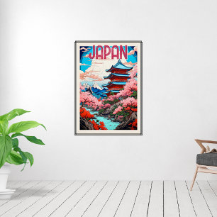 Vintage reseplakat för Japan Poster