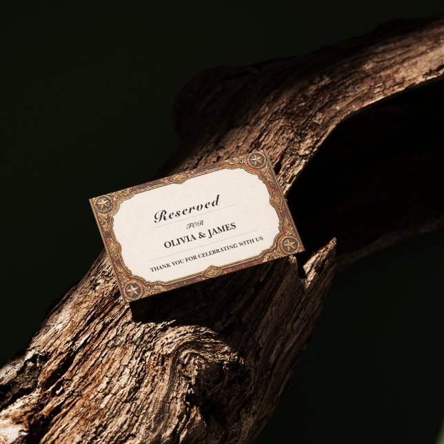 Vintage Reserved Seating Card Visitkort (Skapare uppladdad)