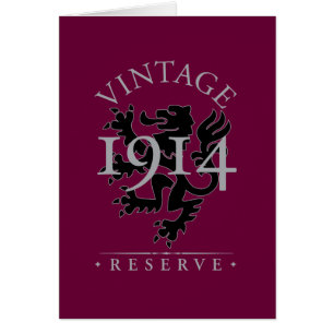 Vintage reserverar 1914 hälsningskort