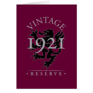 Vintage reserverar 1921 hälsningskort