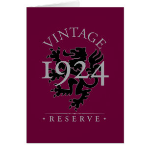 Vintage reserverar 1924 hälsningskort