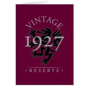 Vintage reserverar 1927 hälsningskort