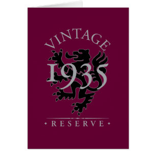 Vintage reserverar 1935 hälsningskort