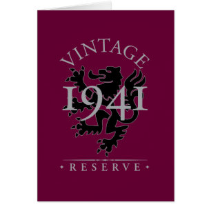 Vintage reserverar 1941 hälsningskort
