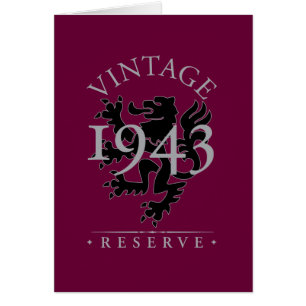 Vintage reserverar 1943 hälsningskort