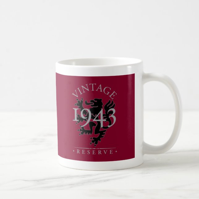 Vintage reserverar 1943 kaffemugg (Höger)
