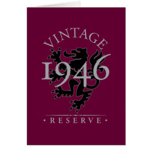 Vintage reserverar 1946 hälsningskort