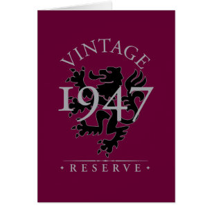Vintage reserverar 1947 hälsningskort