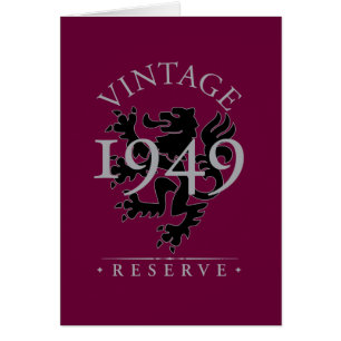 Vintage reserverar 1949 hälsningskort