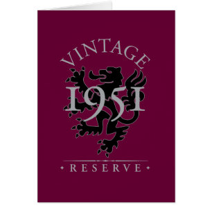 Vintage reserverar 1951 hälsningskort