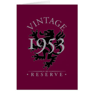 Vintage reserverar 1953 hälsningskort