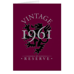 Vintage reserverar 1961 hälsningskort