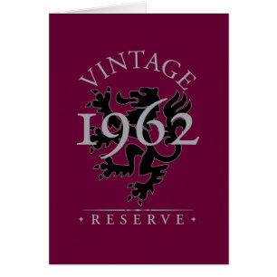Vintage reserverar 1962 hälsningskort