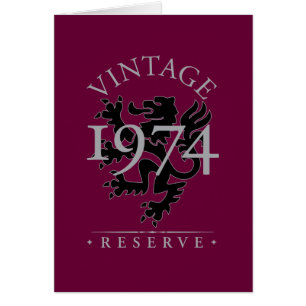 Vintage reserverar 1974 hälsningskort