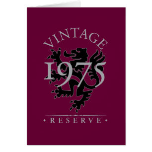 Vintage reserverar 1975 hälsningskort