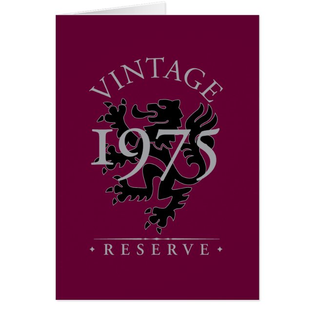 Vintage reserverar 1975 hälsningskort (Framsidan)