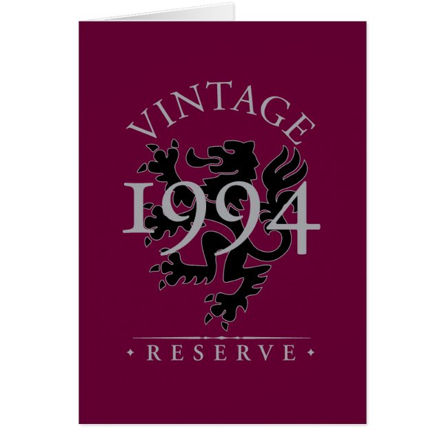 Vintage reserverar 1994 hälsningskort (Framsidan)