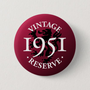 Vintage reserverar Pinback 1951 knäppas Knapp