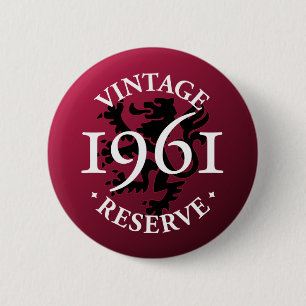 Vintage reserverar Pinback 1961 knäppas Knapp